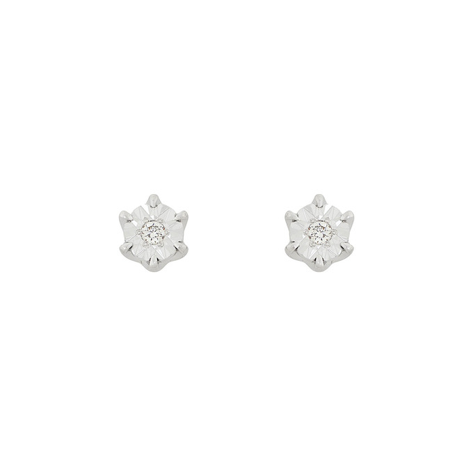 Серьги из золота 585 пробы c бриллиантами, Ц О007 3070 за 20300