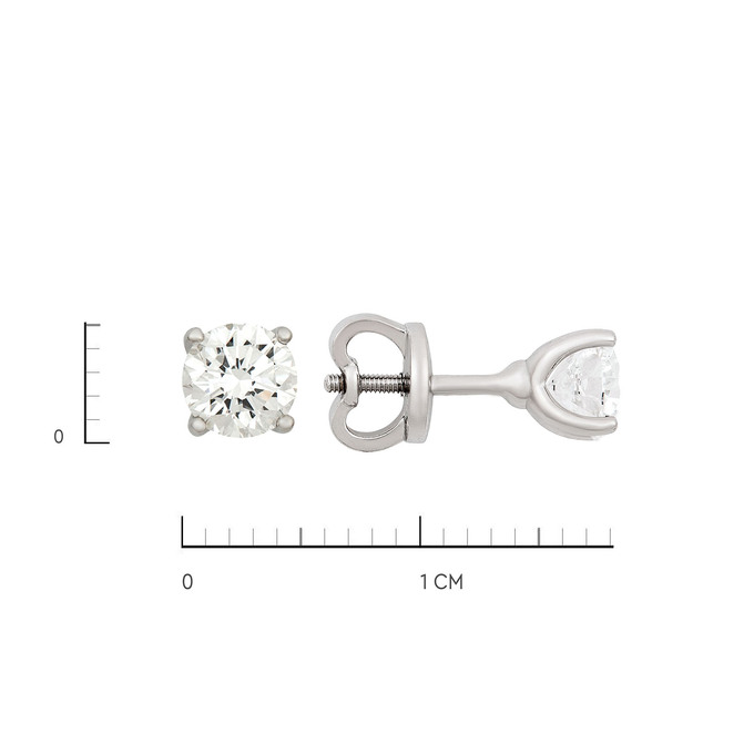 Серьги из золота 585 пробы с бриллиантами, Ц О007 3549 за 1000000