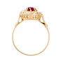 Кольцо из красного золота 585 пробы c 1 корундом и фианитами Л46084617 фото 3
