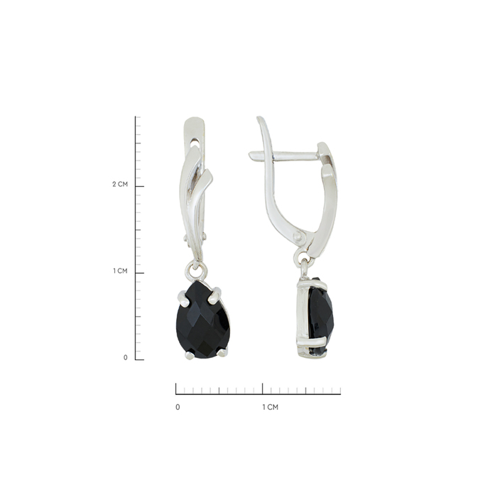 Серьги из золота 585 пробы c ониксами, Л 0911 0649 за 30720