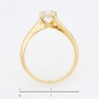 Кольцо из желтого золота 585 пробы c 1 бриллиантом Л43051574 фото 4