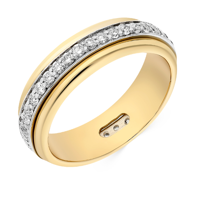 Кольцо из золота 750 пробы c бриллиантами