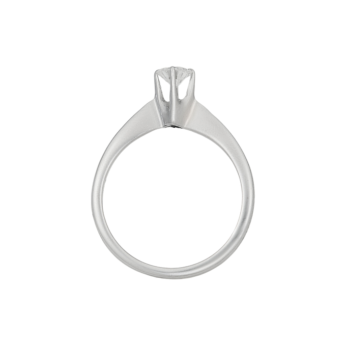 Кольцо из золота 750 пробы c бриллиантом