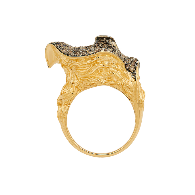 Кольцо из золота 750 пробы c бриллиантами, Л 2812 4187 за 276000