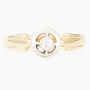 Кольцо из комбинированного золота 500 пробы c 1 бриллиантом Л36057978 фото 2