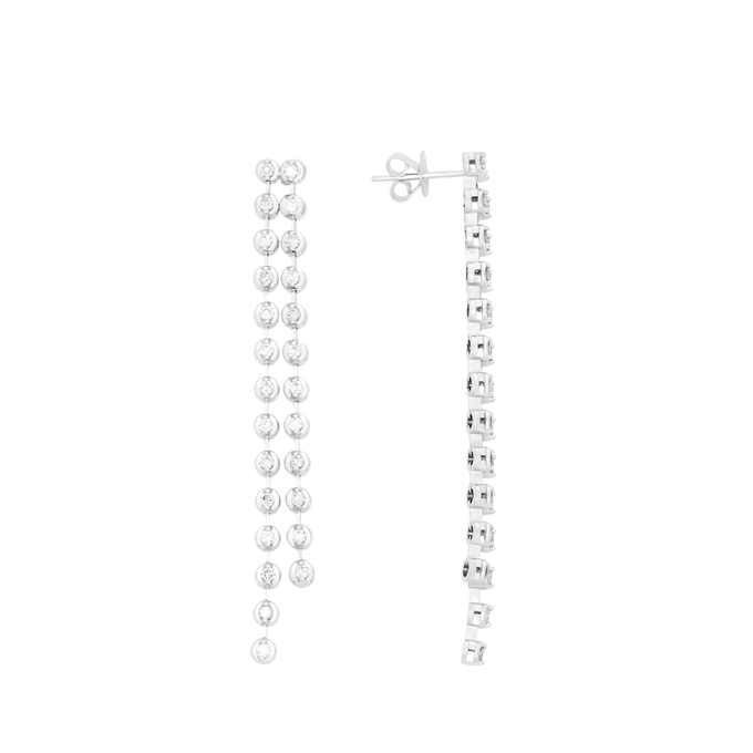 Серьги из золота 585 пробы c бриллиантами, К 0000 5652 за 89900