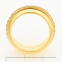 Кольцо из желтого золота 750 пробы c 35 бриллиантами Л28074958 фото 4