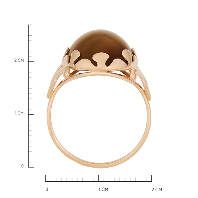 Кольцо из золота 583 пробы c сердоликом, Л 2314 9748 за 68880