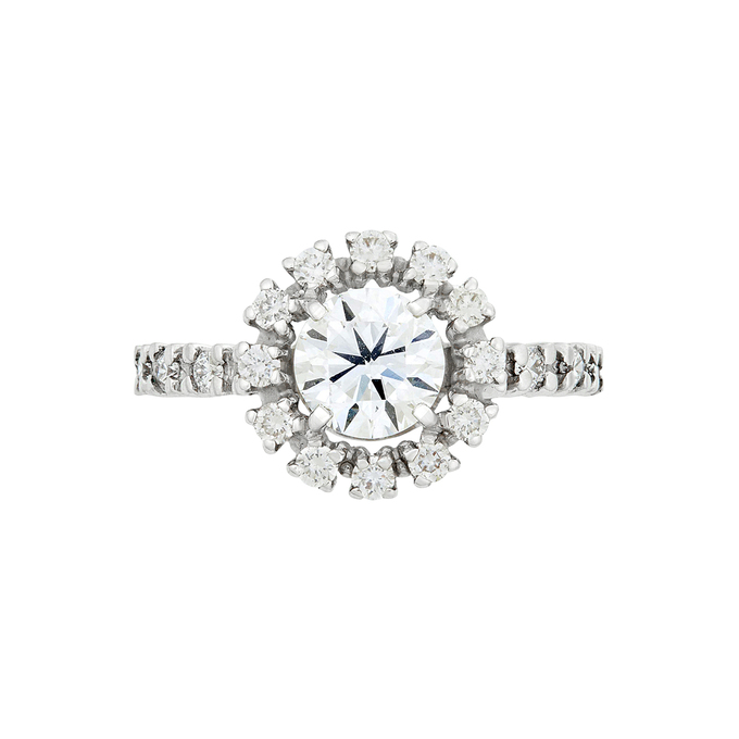 Кольцо из золота 585 пробы c бриллиантами, Л 3307 3916 за 550000