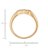 Кольцо из золота 585 пробы c бриллиантами