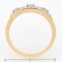 Кольцо из комбинированного золота 585 пробы c 29 бриллиантами Л20098332 фото 4