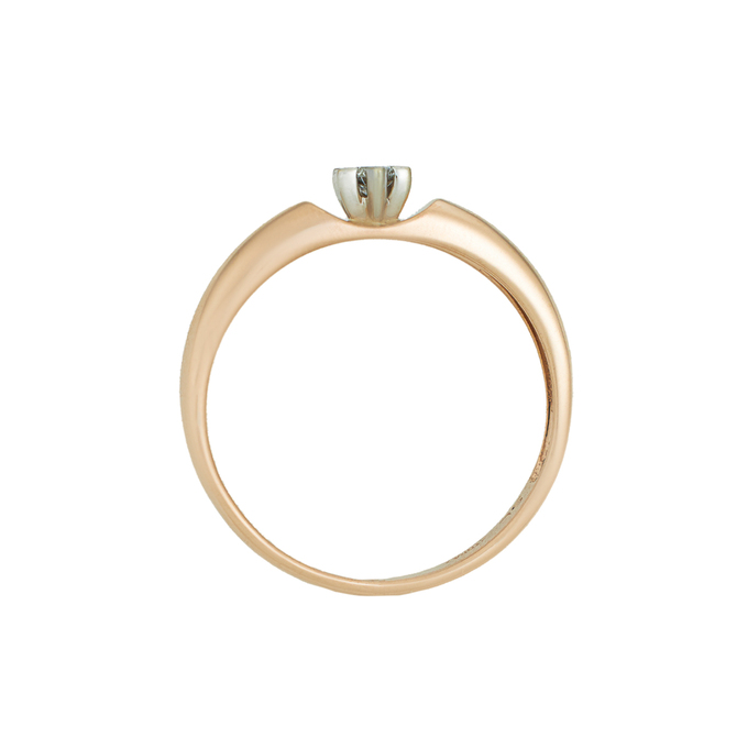 Кольцо из золота 585 пробы c бриллиантом, Л 0808 7342 за 30800