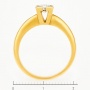 Кольцо из желтого золота 750 пробы c 1 бриллиантом Л33073320 фото 4