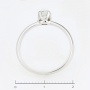 Кольцо из белого золота 750 пробы c 1 бриллиантом Л24132799 фото 4