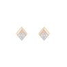 Серьга из золота 585 пробы c фианитами