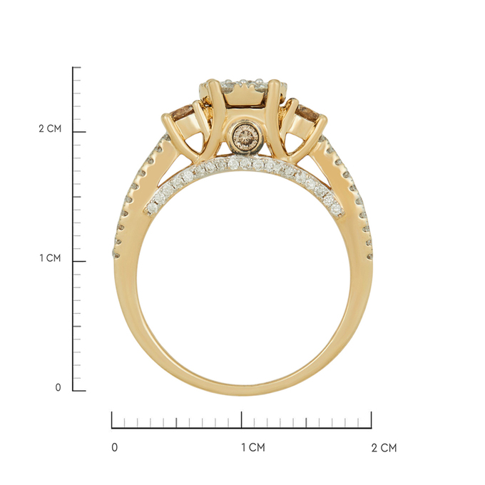 Кольцо из золота 585 пробы c бриллиантами, Л 0616 9416 за 50000