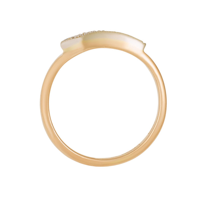 Кольцо из золота 585 пробы c бриллиантами