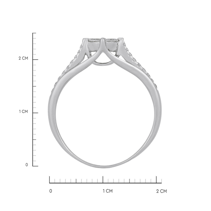 Кольцо из золота 750 пробы c бриллиантами, Л 4710 5040 за 37250