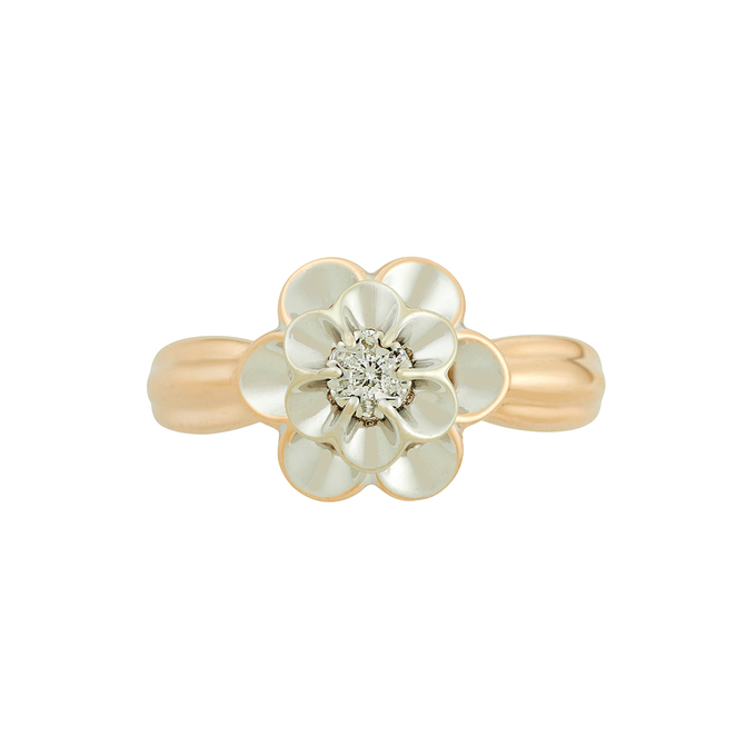 Кольцо из золота 585 пробы c бриллиантами, Л 2415 4107 за 34320