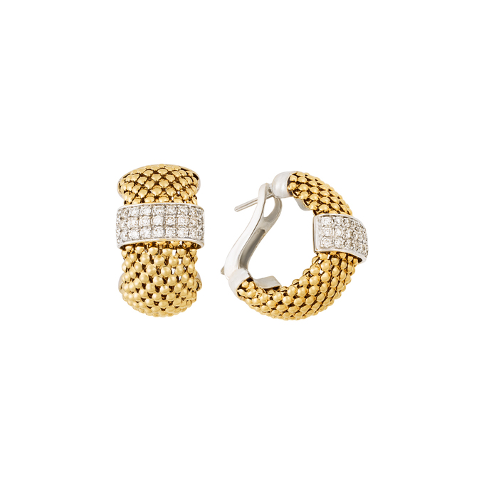 Серьги из золота 750 пробы c бриллиантами, Ц О007 2921 за 230000