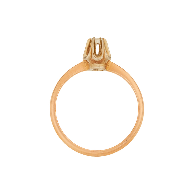 Кольцо из золота 585 пробы c бриллиантом, Л 7502 7613 за 39200