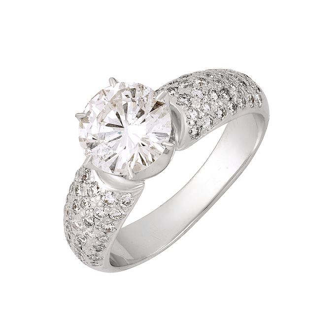 Кольцо из золота 750 пробы c бриллиантами, Л 2811 7905 за 390000