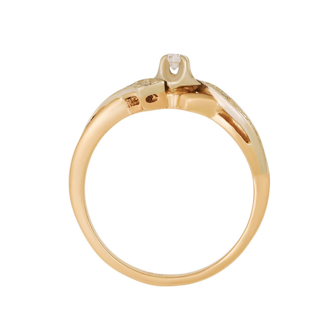 Кольцо из золота 585 пробы c бриллиантами