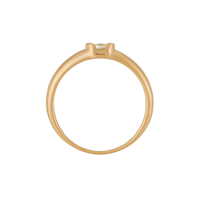 Кольцо из золота 585 пробы c бриллиантом, Л 3507 1910 за 18320