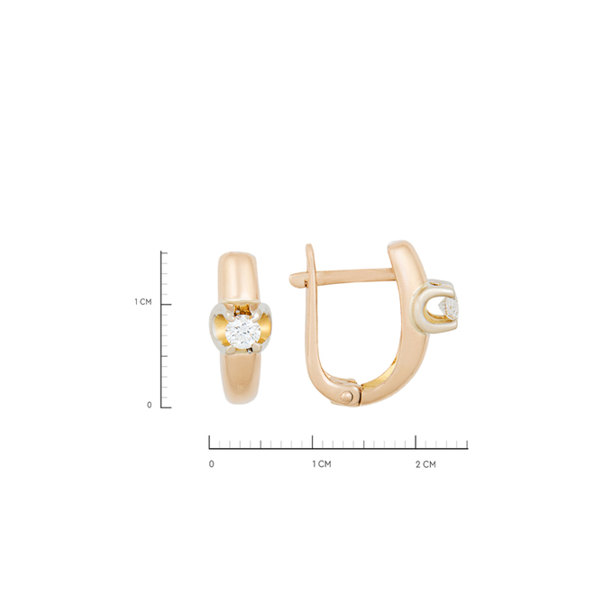 Серьги из золота 585 пробы c бриллиантами, К 0000 5131 за 70000