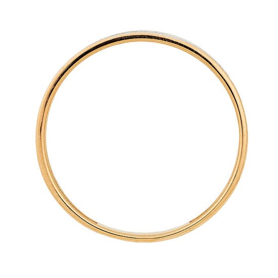 Кольцо из комбинированного золота 585 пробы c 55 бриллиантами, Л31121968 за 9450