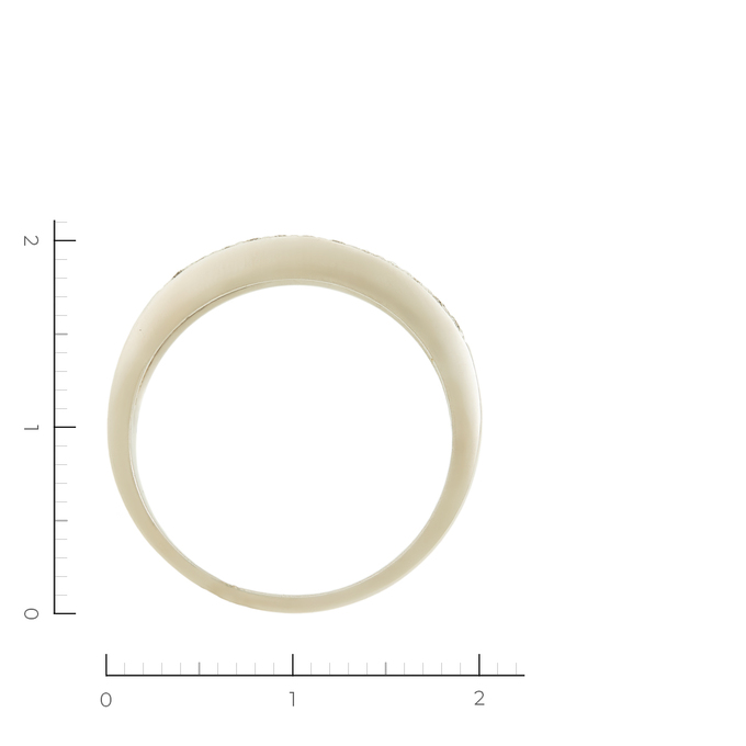 Кольцо из белого золота 585 пробы c 58 бриллиантами, Л 0615 0337 за 78000