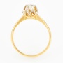 Кольцо из комбинированного золота 750 пробы c 1 бриллиантом Л09098875 фото 3
