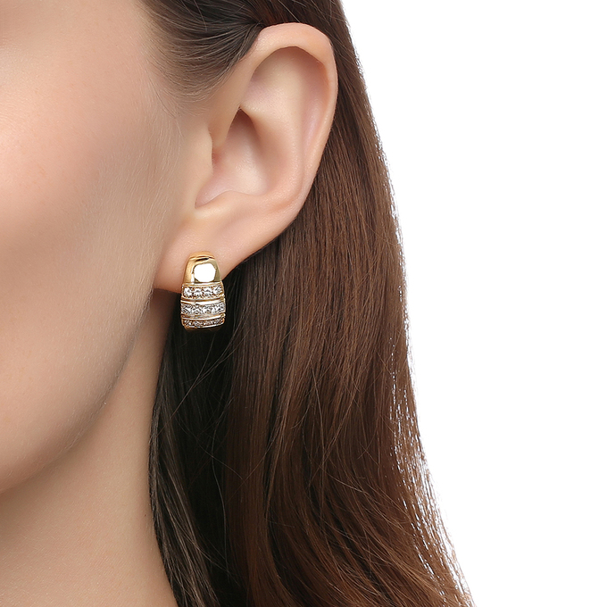 Серьги из золота 750 пробы с бриллиантами, Л 3304 3727 за 170000