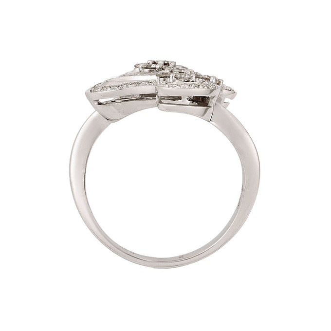 Кольцо из золота 585 пробы c бриллиантами