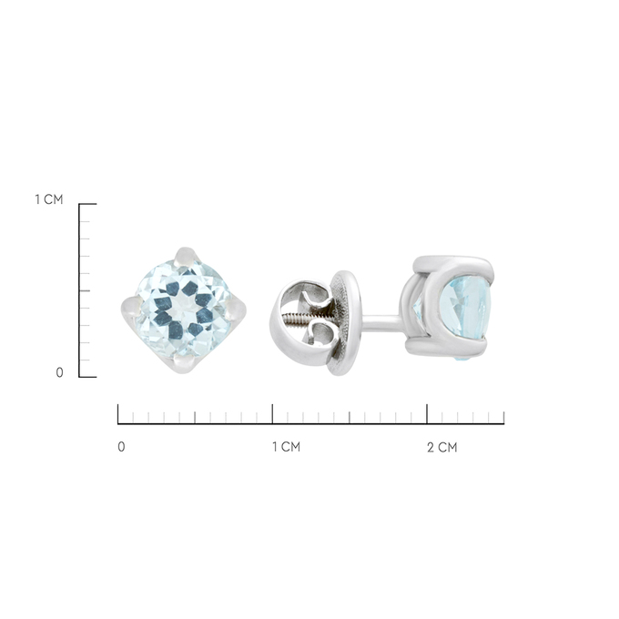 Серьги из золота 750 пробы c топазами, К 0000 3801 за 45900
