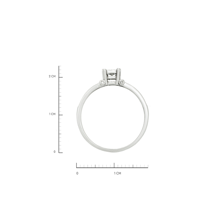 Кольцо из золота 585 пробы c бриллиантами, Л 7001 0654 за 31600
