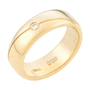 Кольцо из комбинированного золота 585 пробы c 1 бриллиантом Л30128366 фото 1