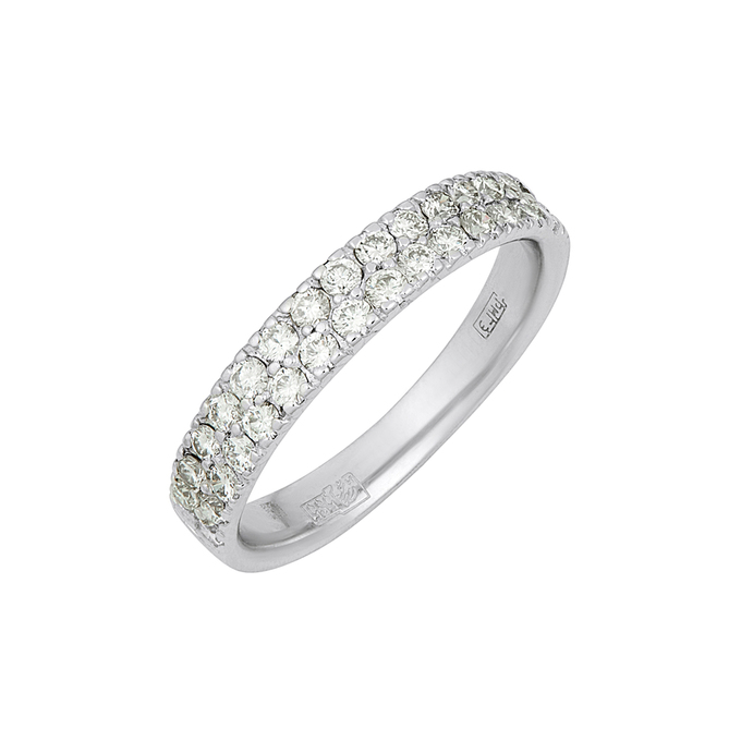 Кольцо из золота 585 пробы c бриллиантами