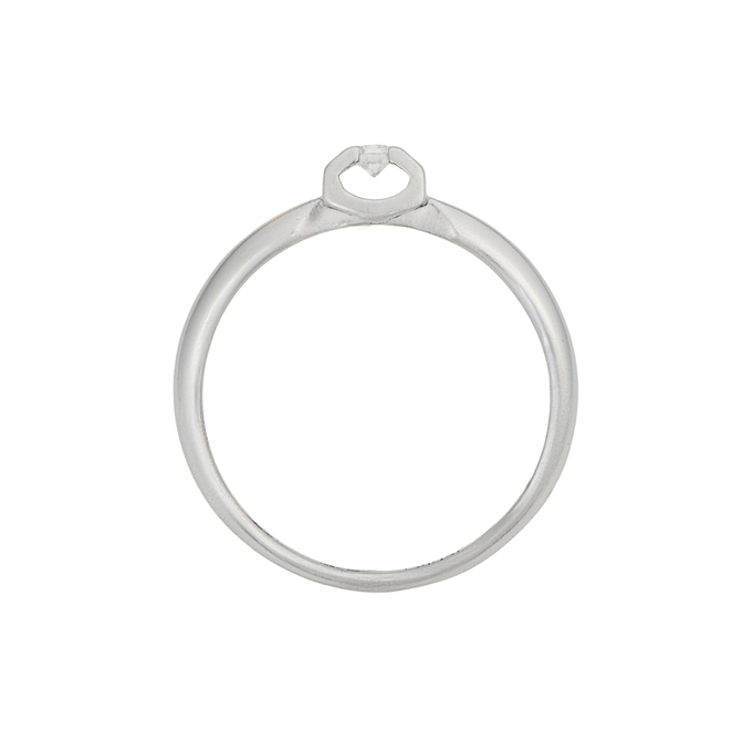 Кольцо из золота 585 пробы c бриллиантом, Л 6002 0854 за 24720