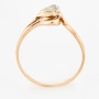Кольцо из комбинированного золота 585 пробы c 1 бриллиантом Л45063627 фото 3