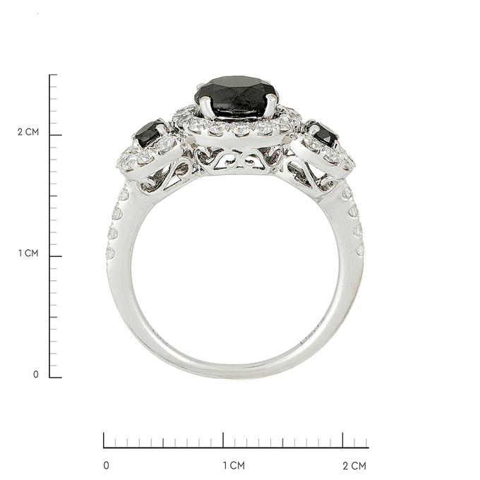 Кольцо из золота 750 пробы c бриллиантами, Л 2812 1443 за 175000