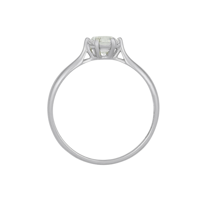 Кольцо из золота 585 пробы c фианитом