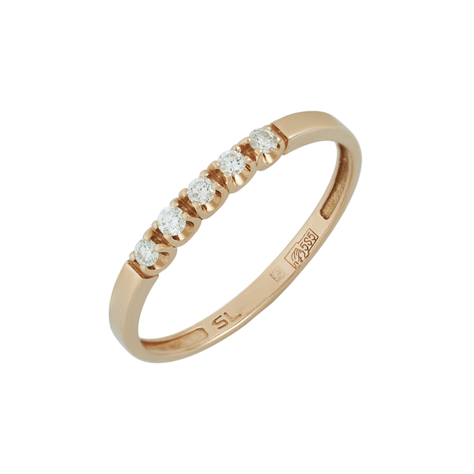 Кольцо из золота 585 пробы c бриллиантами, Л 4608 2568 за 23600