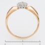 Кольцо из комбинированного золота 585 пробы c 14 бриллиантами Л45063392 фото 4