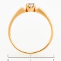 Кольцо из красного золота 585 пробы c 1 бриллиантом Л41047254 фото 4