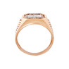 Кольцо из золота 585 пробы с фианитами