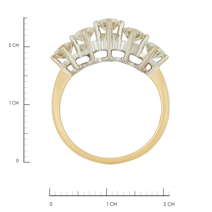 Кольцо из золота 750 пробы c бриллиантами, Л 3706 5930 за 350000