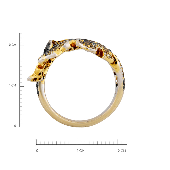 Кольцо из золота 750 пробы c бриллиантами, Л 4807 8897 за 110000