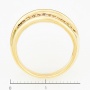 Кольцо из желтого золота 585 пробы c 14 бриллиантами Л11142530 фото 4