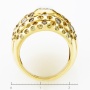 Кольцо из желтого золота 585 пробы c 17 бриллиантами и 84 цвет. сапфирами Л28053218 фото 4